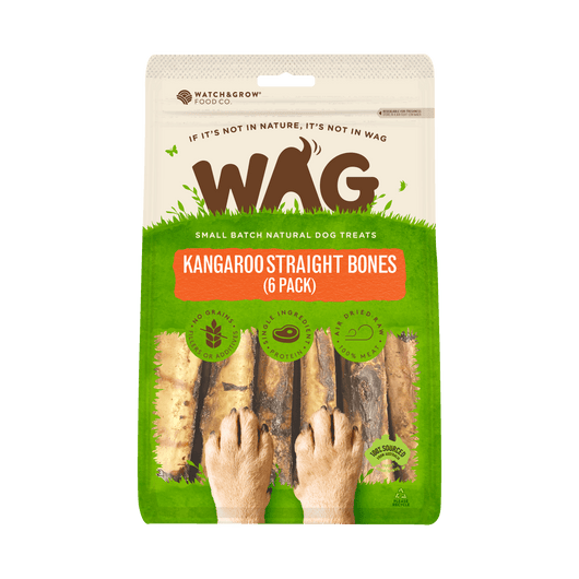WAG Kangaroo Straight Bone (pack of 6)