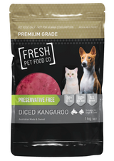 Premium Diced Kangaroo - 1kg