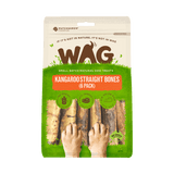 WAG Kangaroo Straight Bone (pack of 6)