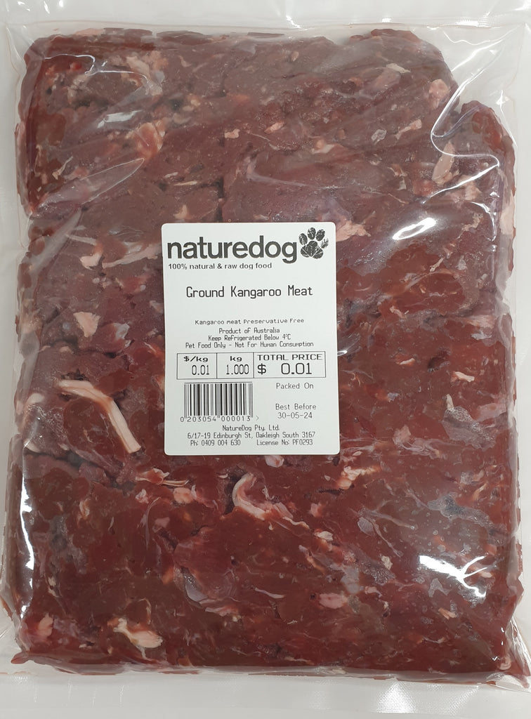 naturedog Ground Kangaroo Meat Alpha Origin Pte Ltd